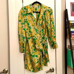 Zara- gorgeous summer printed wrap dress. NWT